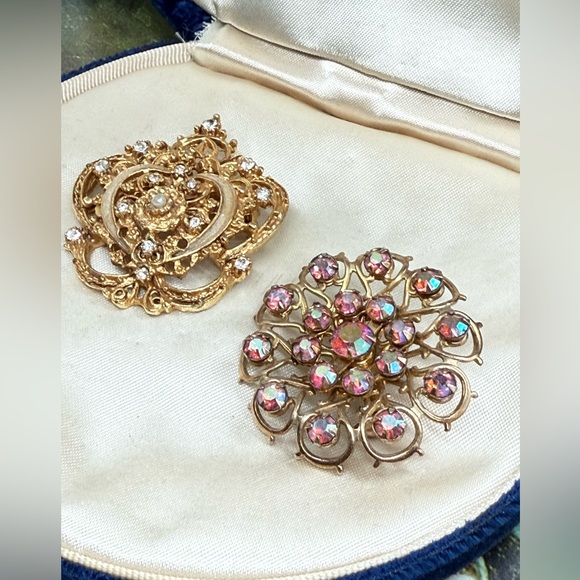 Vintage Rhinestone Brooch Lot - Picture 7 of 9